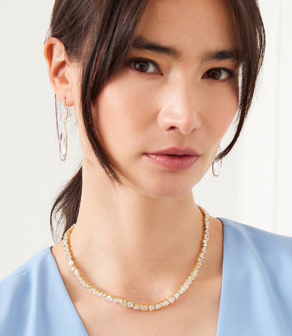 Multi Shaped Tennis Necklace