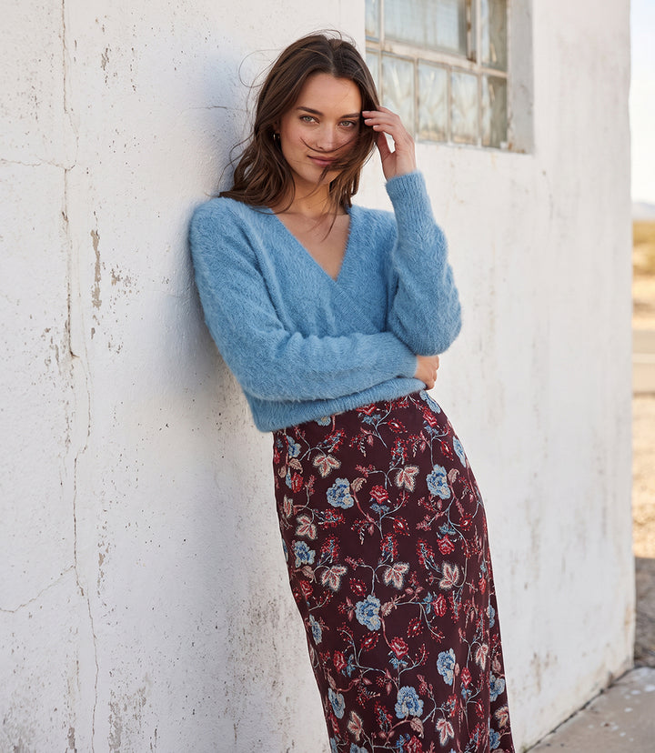 Eyelash Wrap Sweater