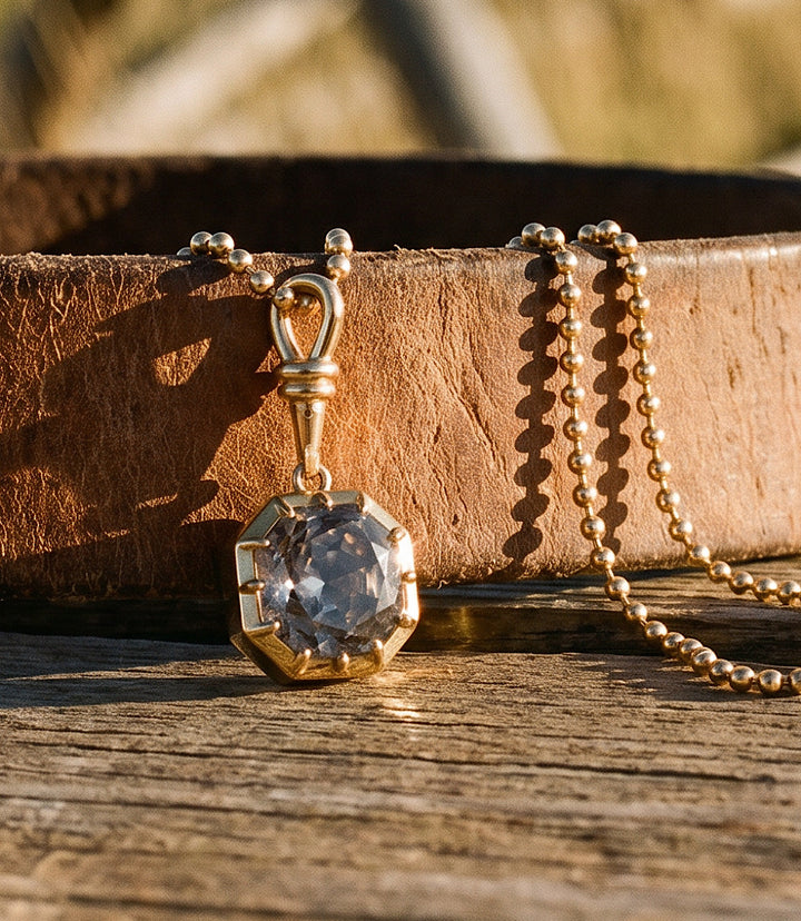 Georgian Collet Rose Cut Necklace