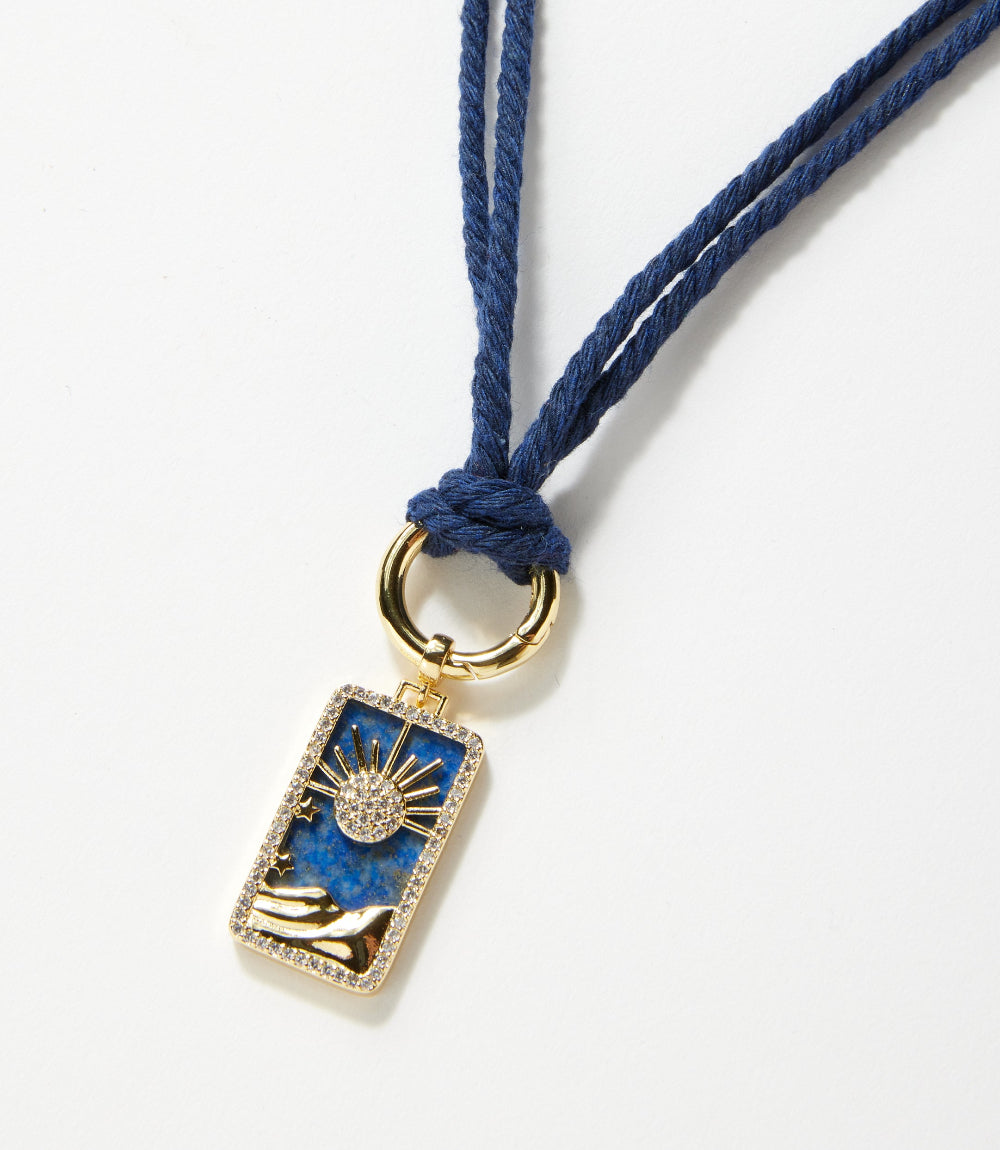 Night Sky Pendant Cord Necklace