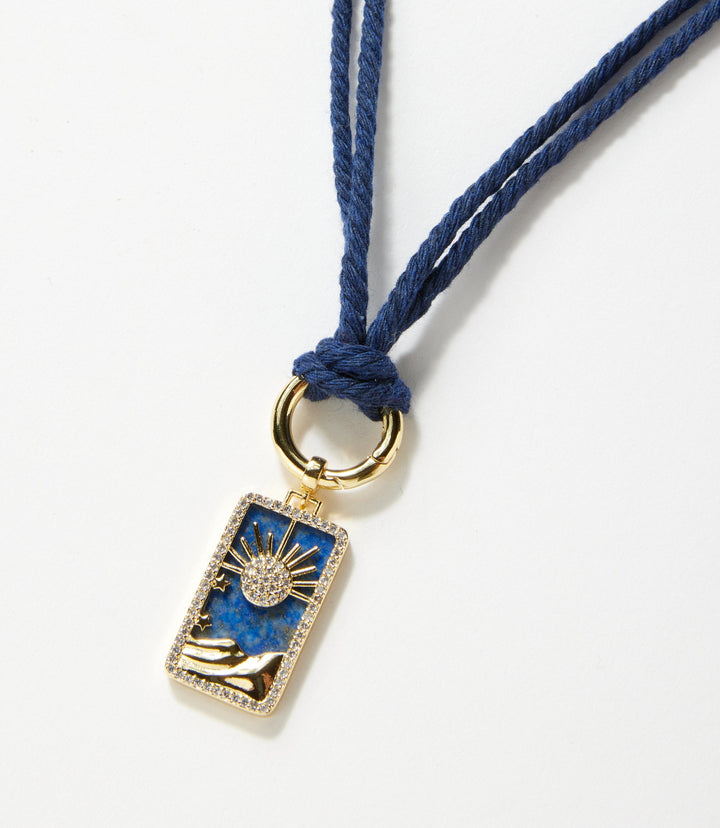 Night Sky Pendant Cord Necklace