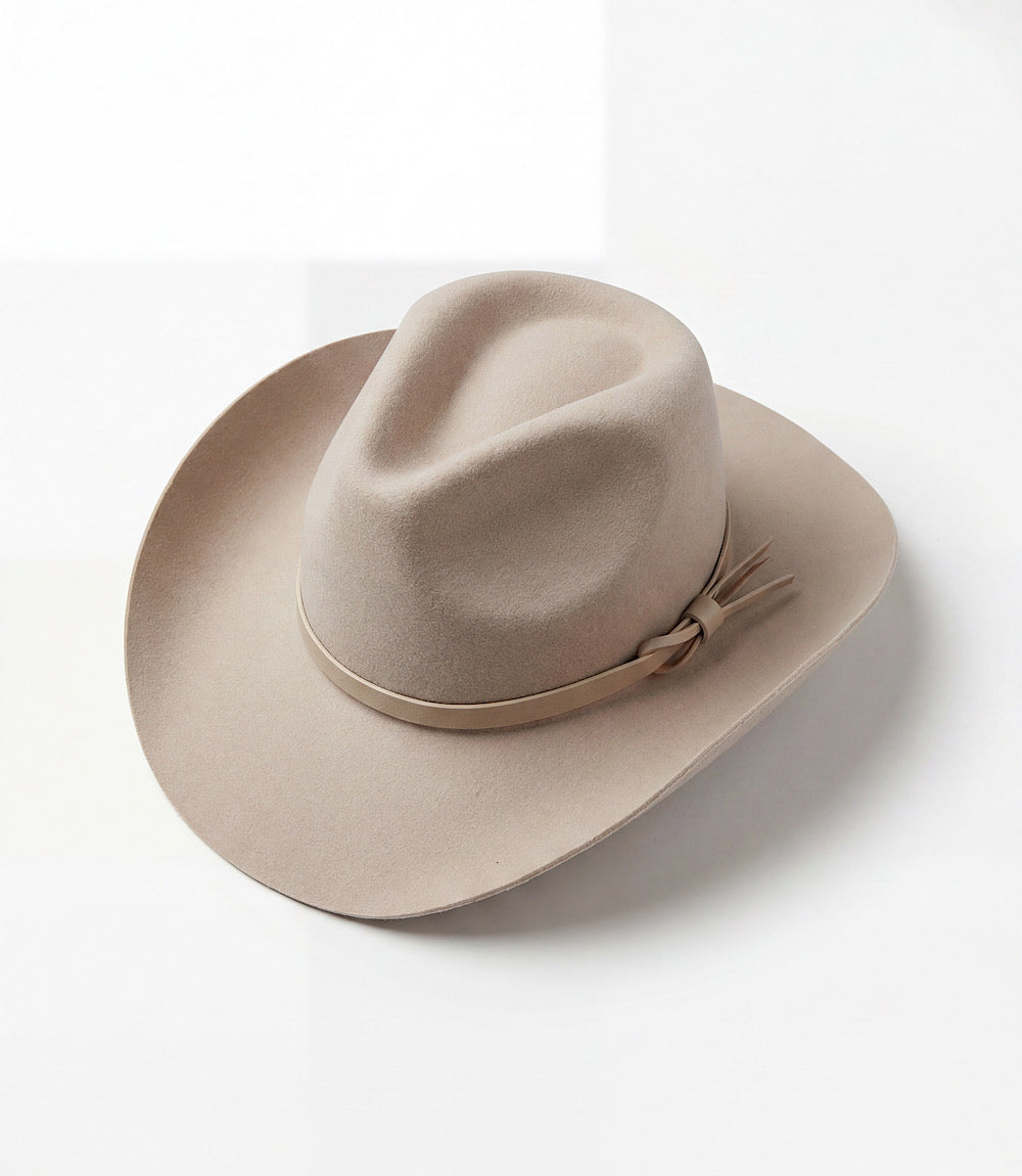 Wool Cowboy Hat With Leather Belt