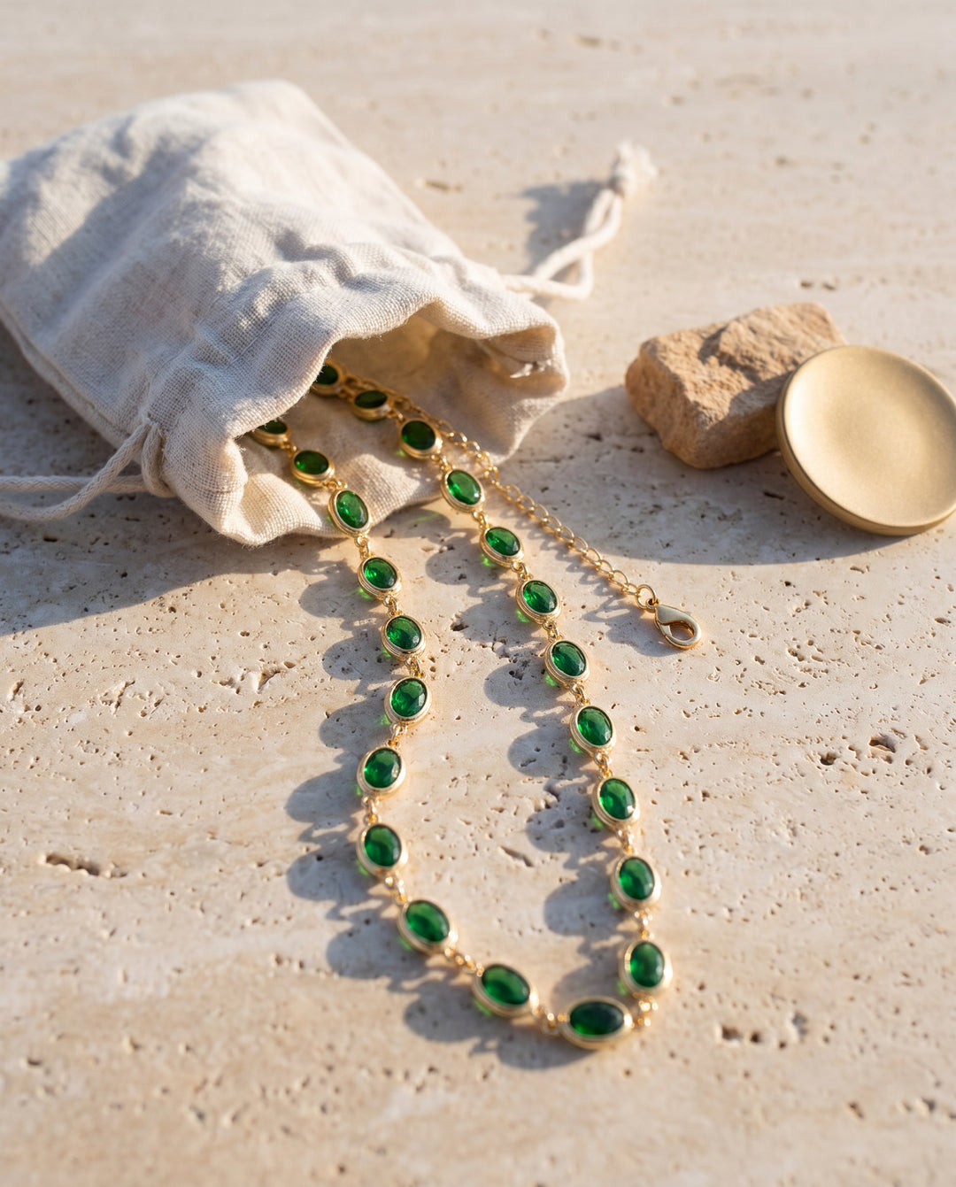 Gemstone Station Necklace