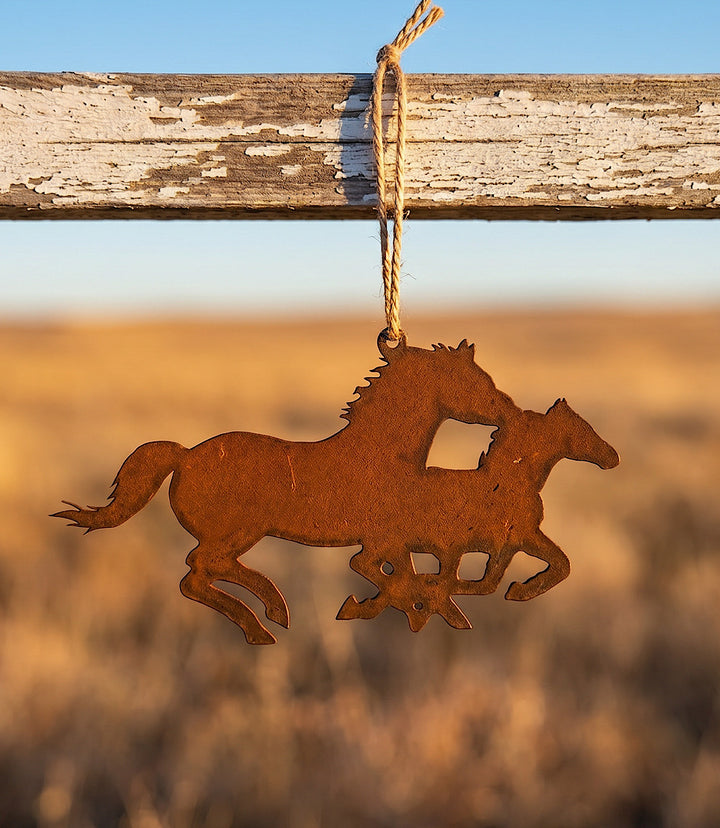 Steel Horses Ornament