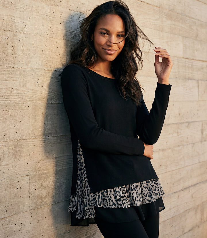 Petite Size Edge Stitch Hoodie