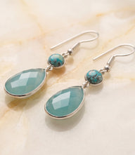Turquoise Oval Earrings