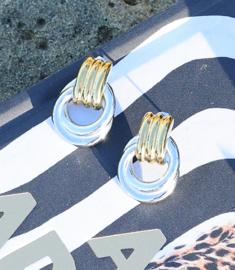 Forget Me Knot Hoop Earrings