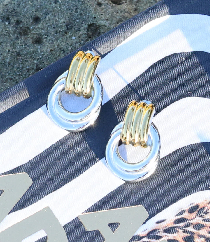 Forget Me Knot Hoop Earrings