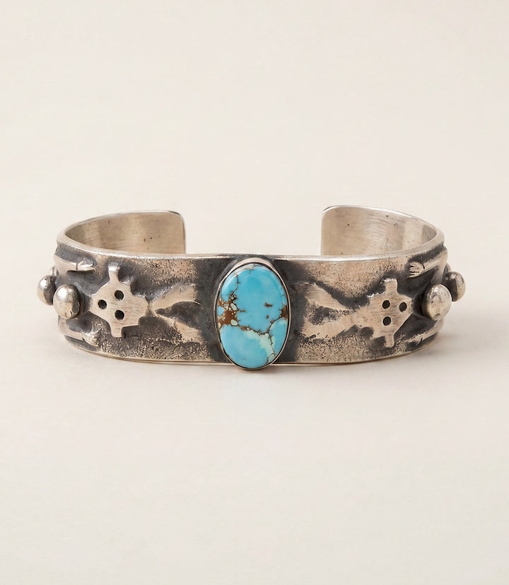 Golden Hill Turquoise Stone Cuff Bracelet