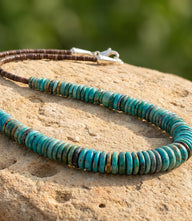 Single Strand Graduated Turquoise Necklace