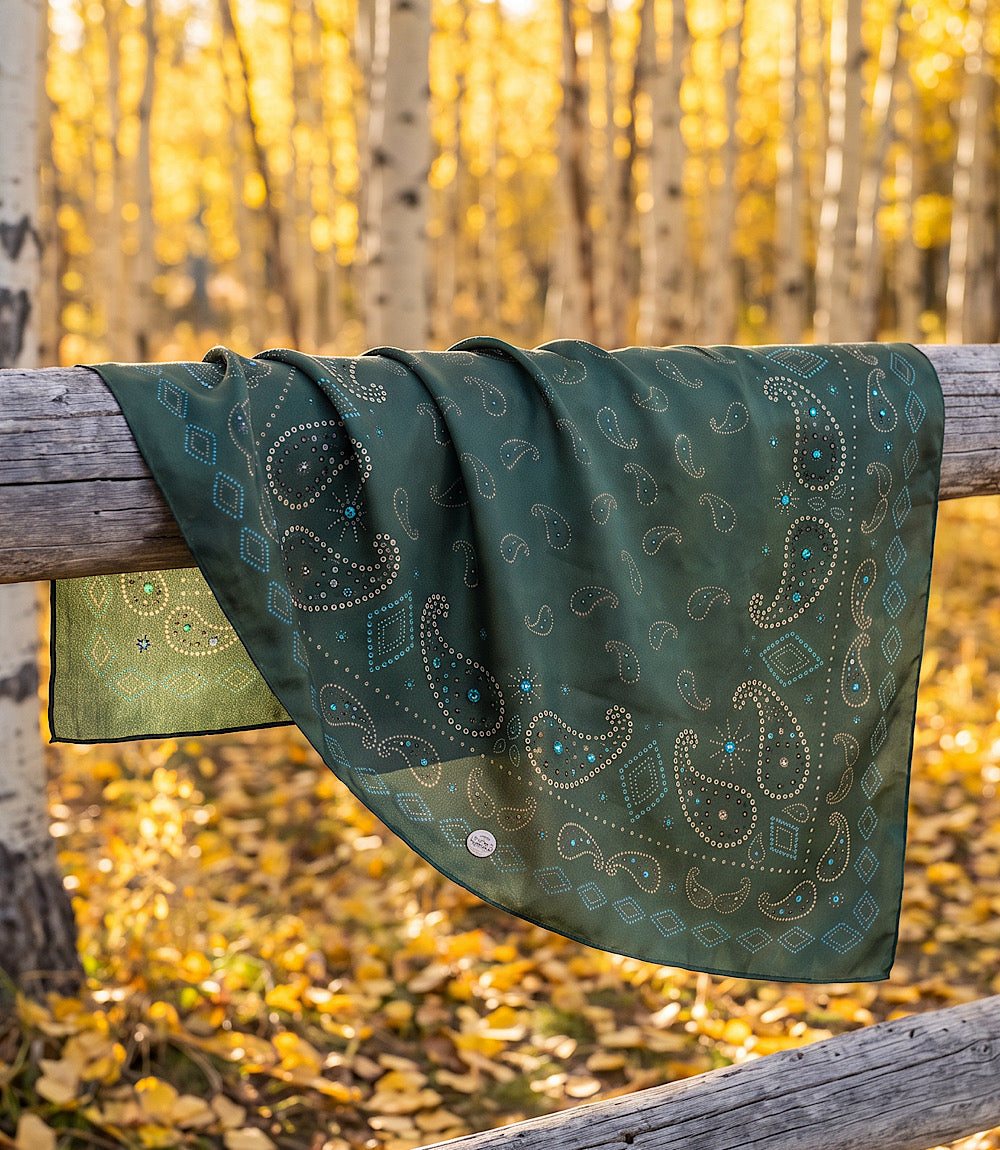 Pretty Paisley Silk Scarf