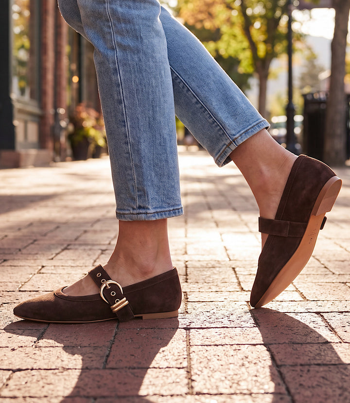 Dolce Vita Mikel Suede Mary Jane Flats