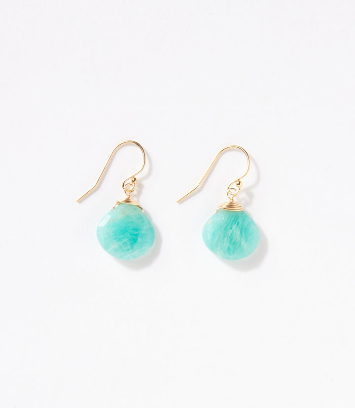 Faceted Amazonite Earrings