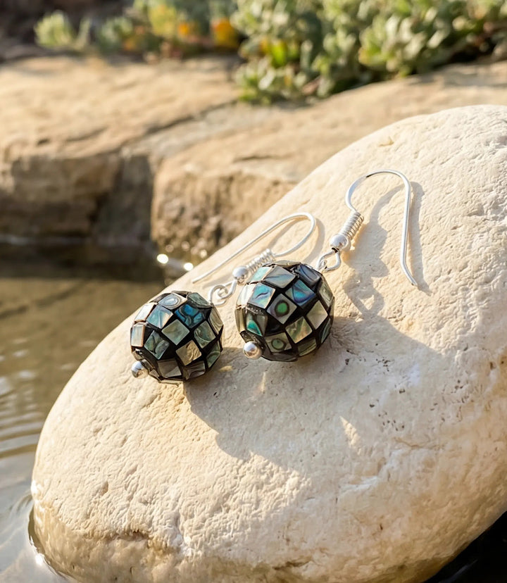 Abalone Stone Earrings