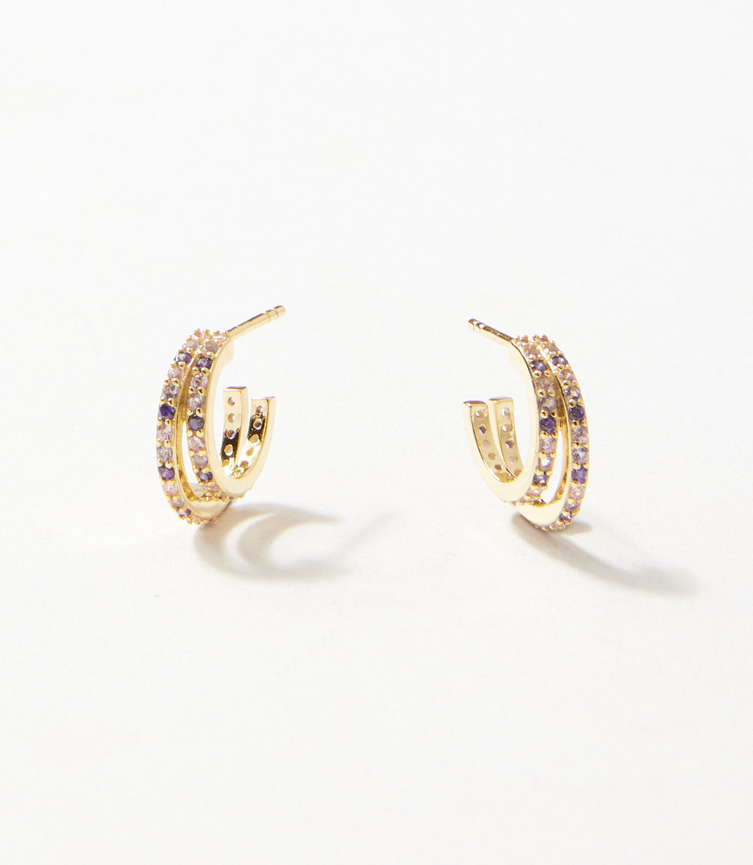 Twin Huggie Earrings