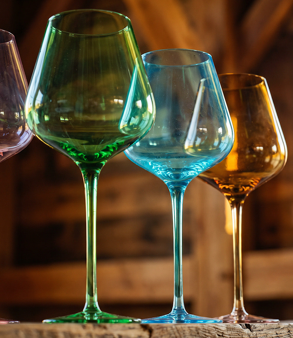 Colors Of Rocky Mountains Wine Glasses, Set Of 5