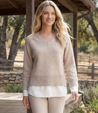 Layered V-Neck Sweater