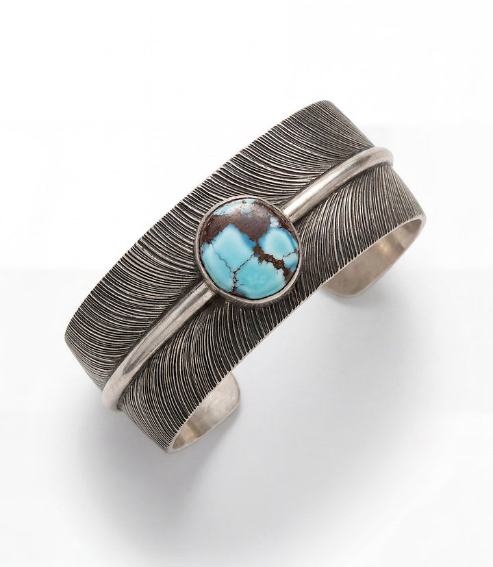 Golden Hill Feather Cuff Bracelet
