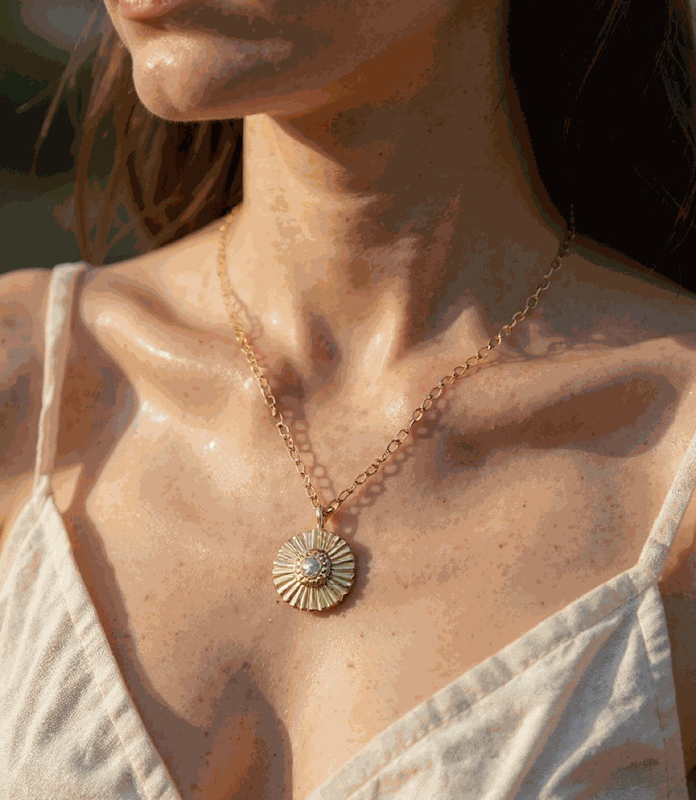 Radiant Sun Pendant Necklace
