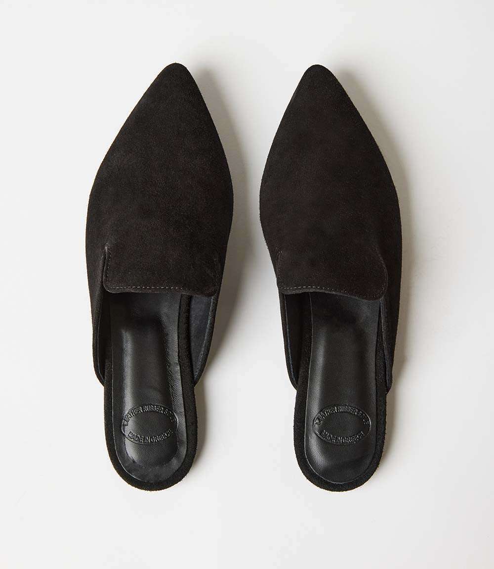 Suede Leather Mules