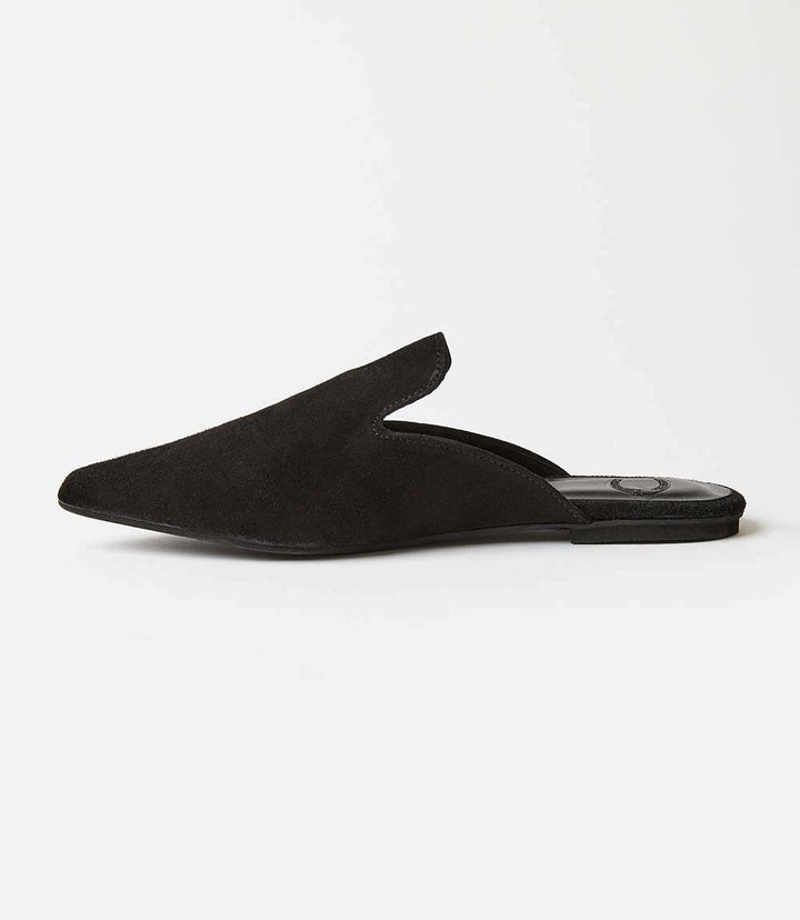 Suede Leather Mules