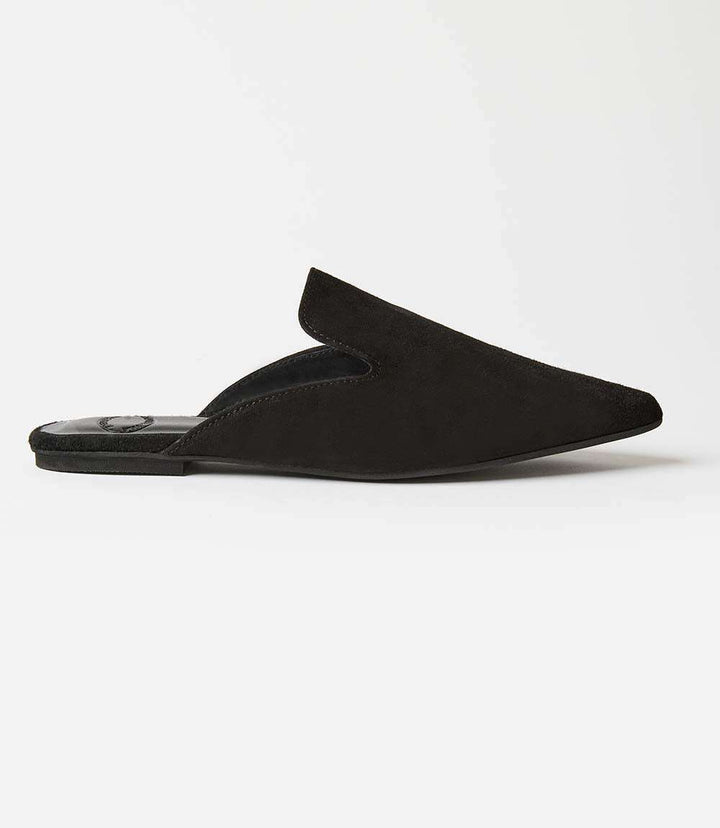 Suede Leather Mules