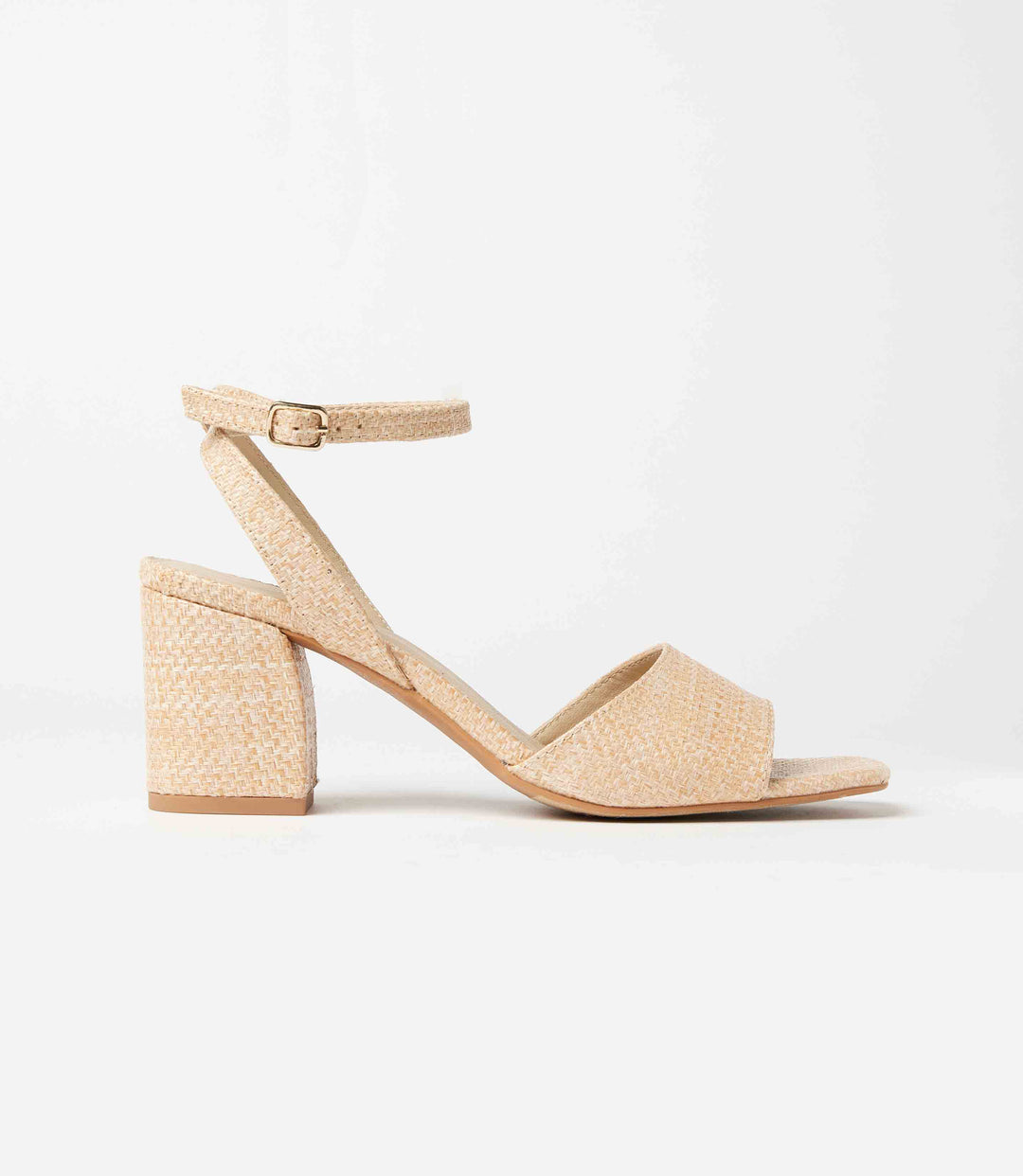 Simple Pleasures Raffia Heel Sandals