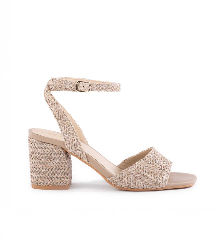 Simple Pleasures Raffia Heel Sandals