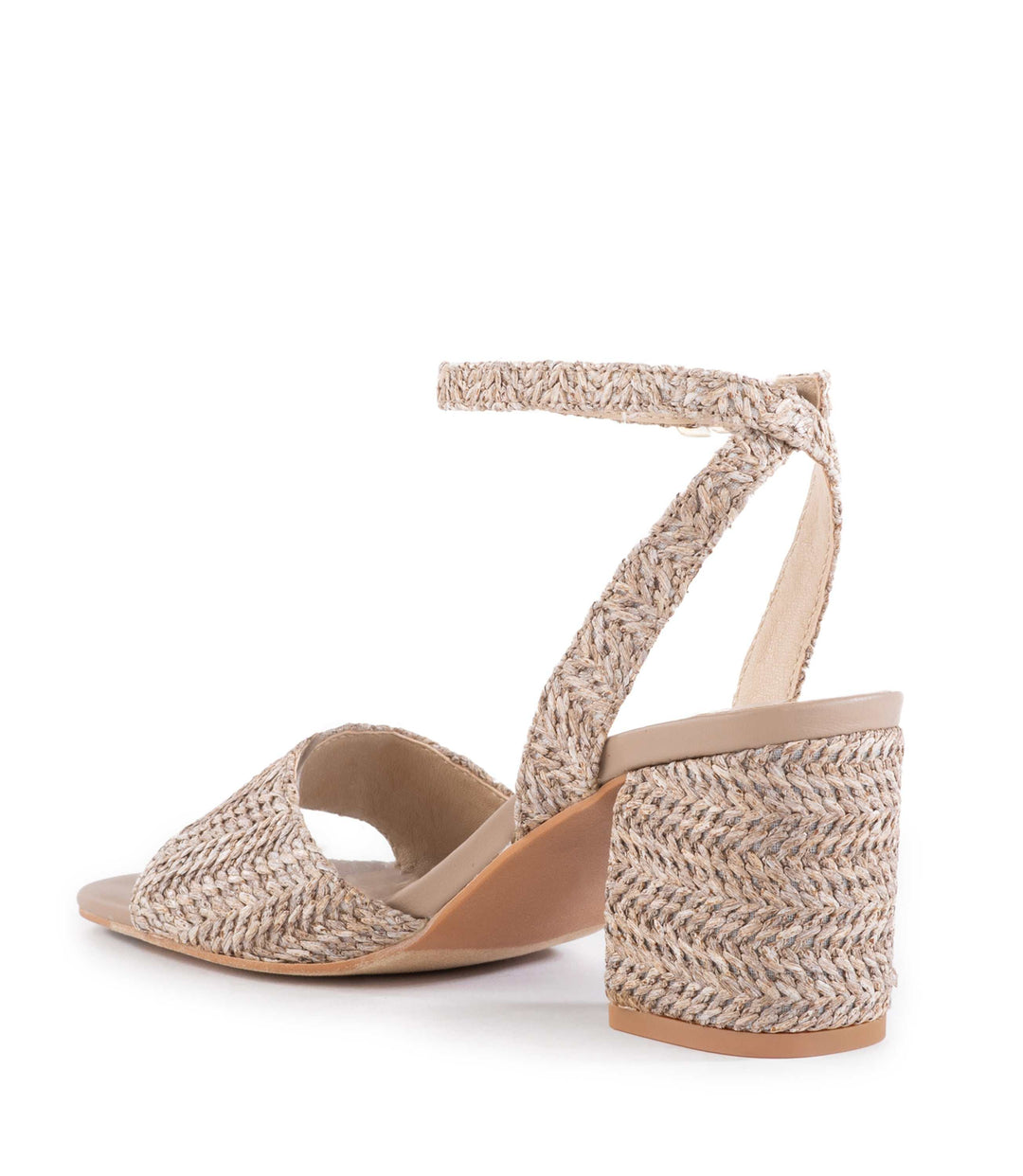 Simple Pleasures Raffia Heel Sandals