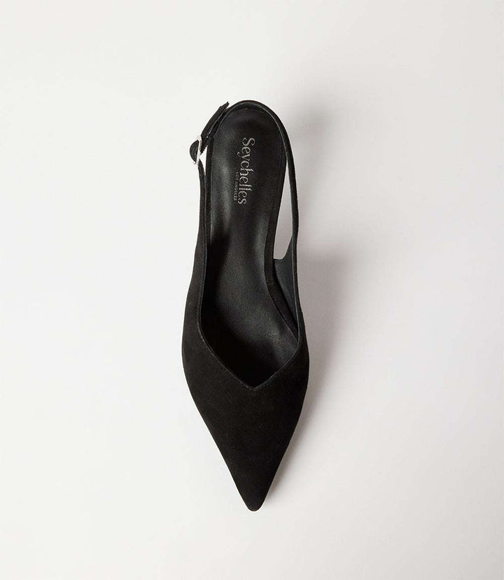 Slingback Stacked High Heels