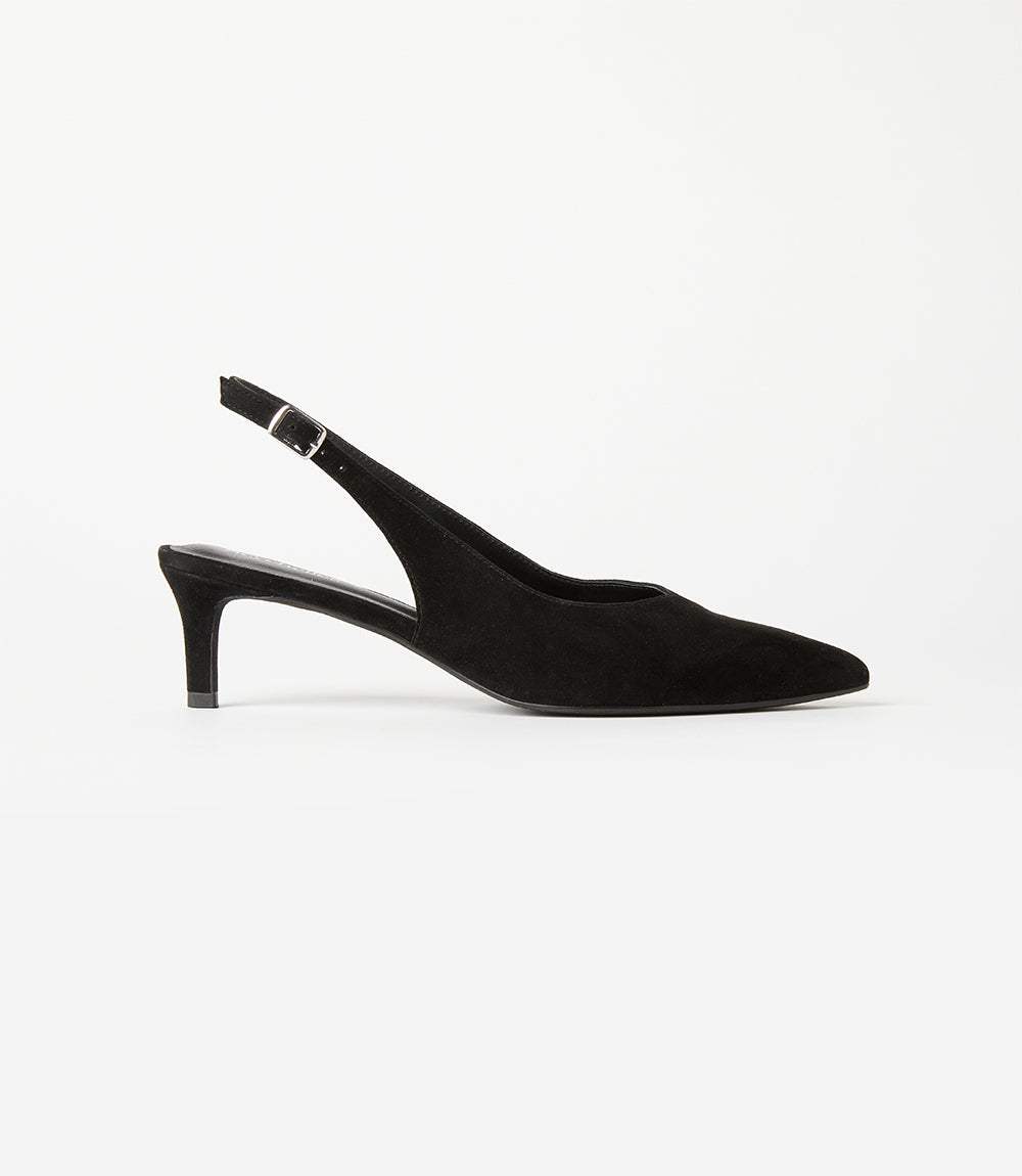 Slingback Stacked High Heels