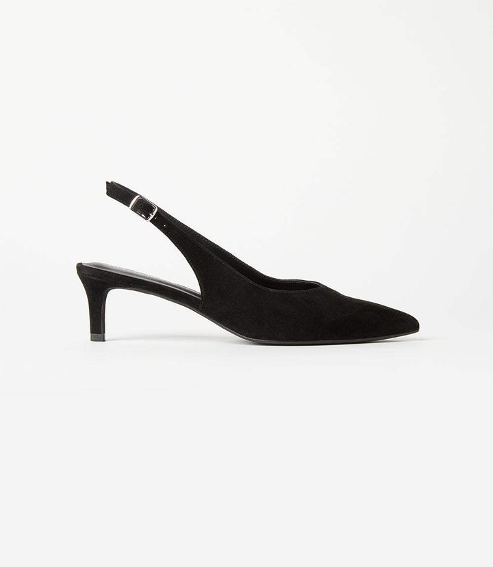 Slingback Stacked High Heels