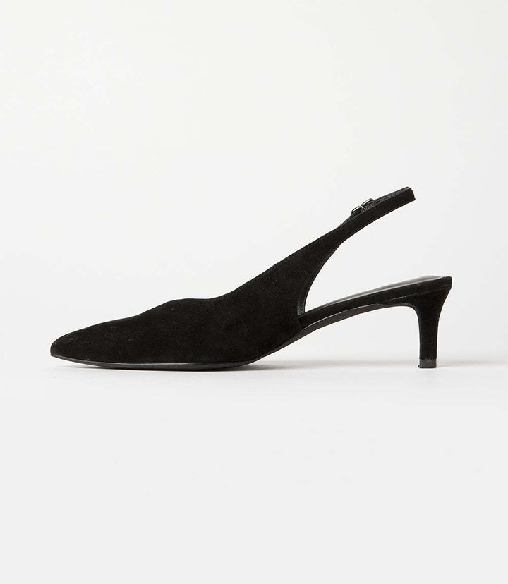 Slingback Stacked High Heels