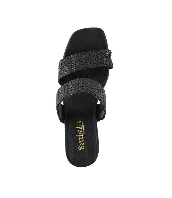 Newport Raffia Strap Heel Sandals