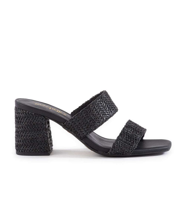 Newport Raffia Strap Heel Sandals