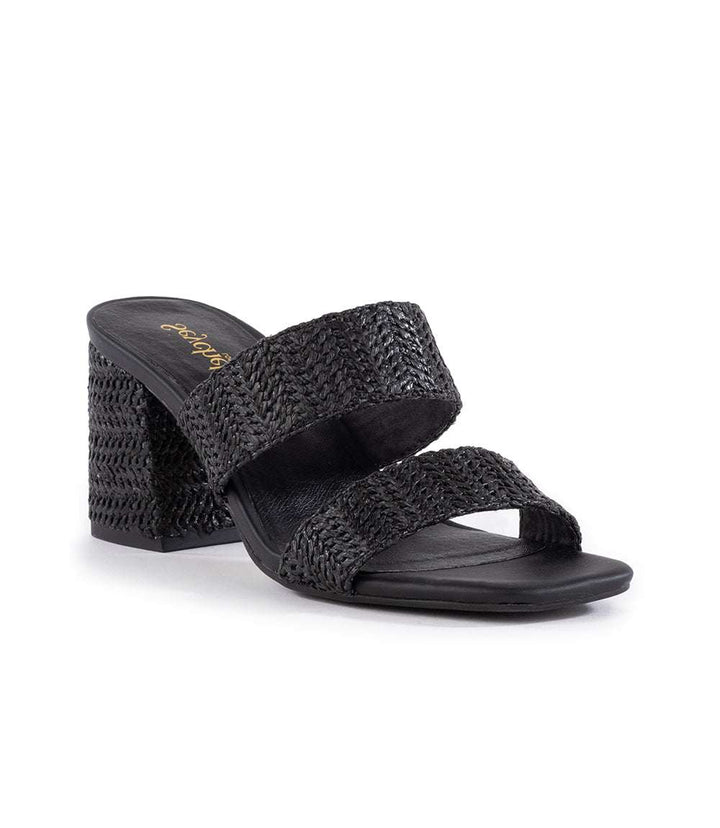 Newport Raffia Strap Heel Sandals