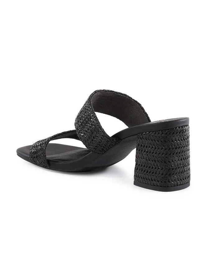 Newport Raffia Strap Heel Sandals