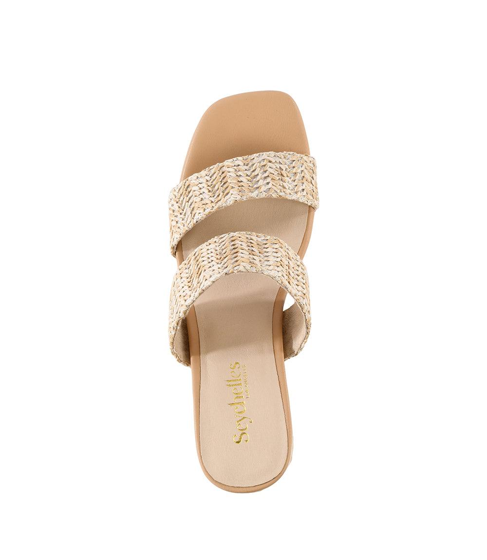 Newport Raffia Strap Heel Sandals