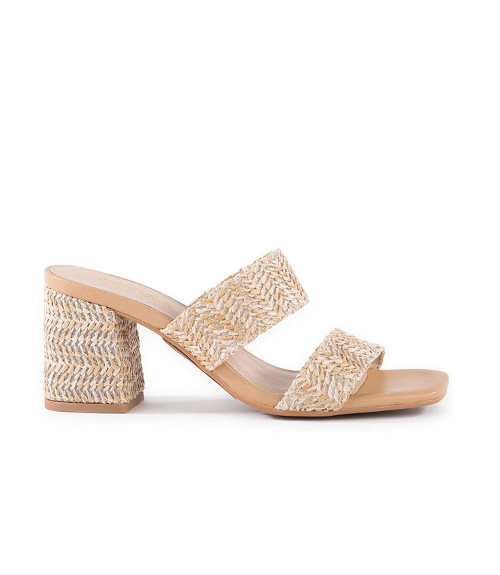 Newport Raffia Strap Heel Sandals