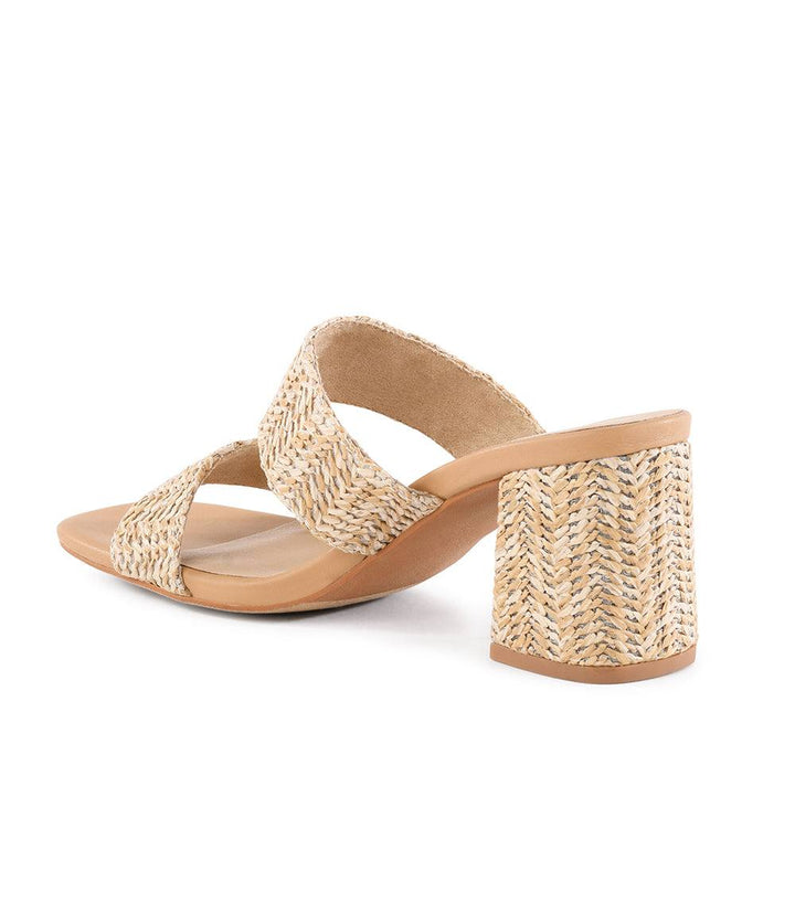Newport Raffia Strap Heel Sandals