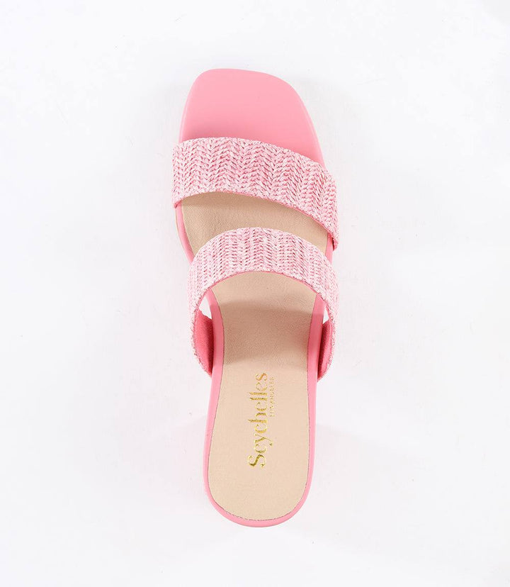 Newport Raffia Strap Heel Sandals