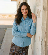Long Sleeve Western Denim Shirt