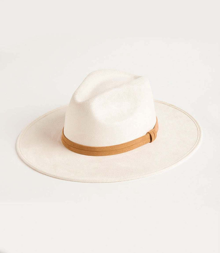 Faux Suede Fedora Hat