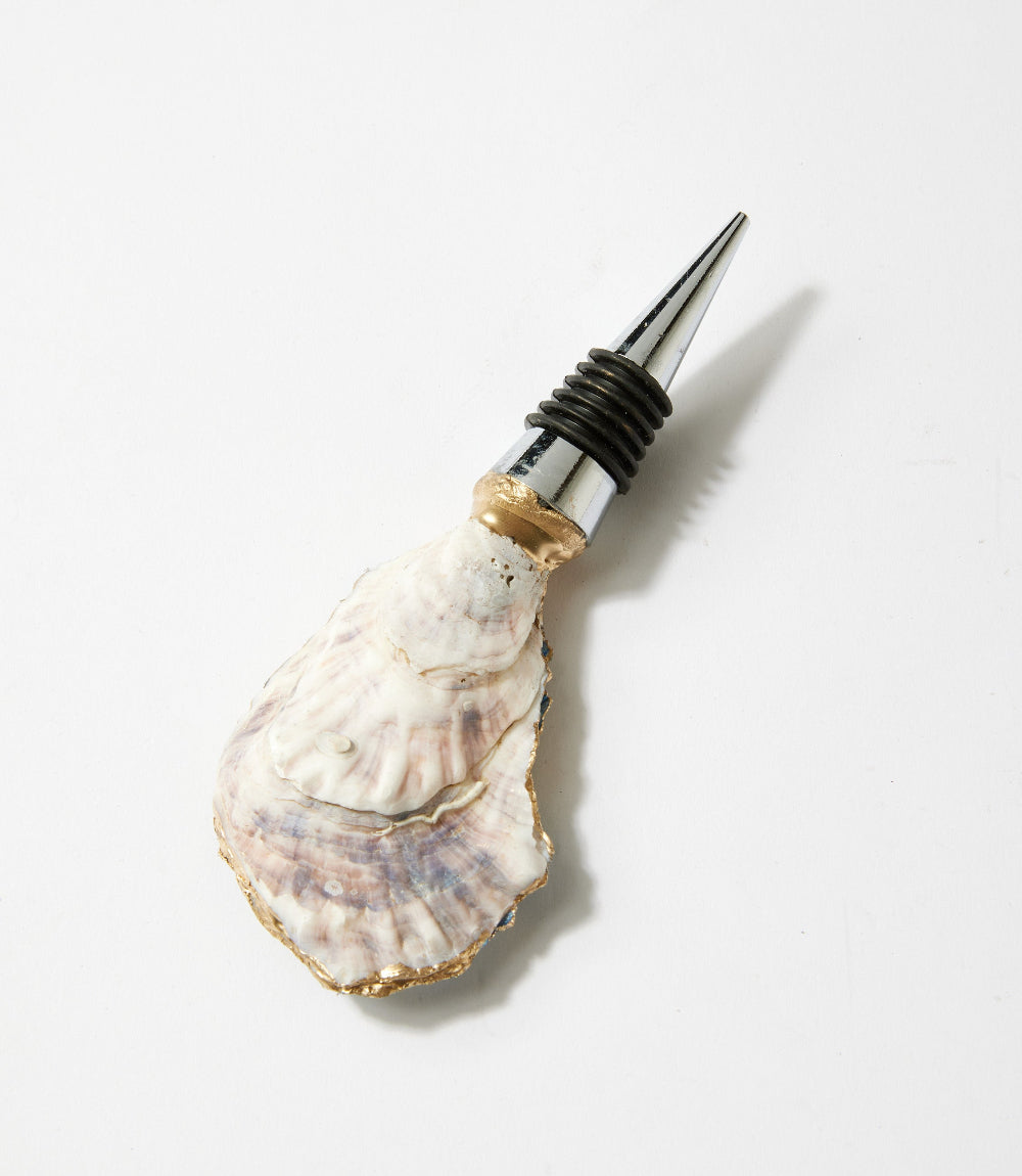 Lemon Tile Oyster Shell Wine Stopper