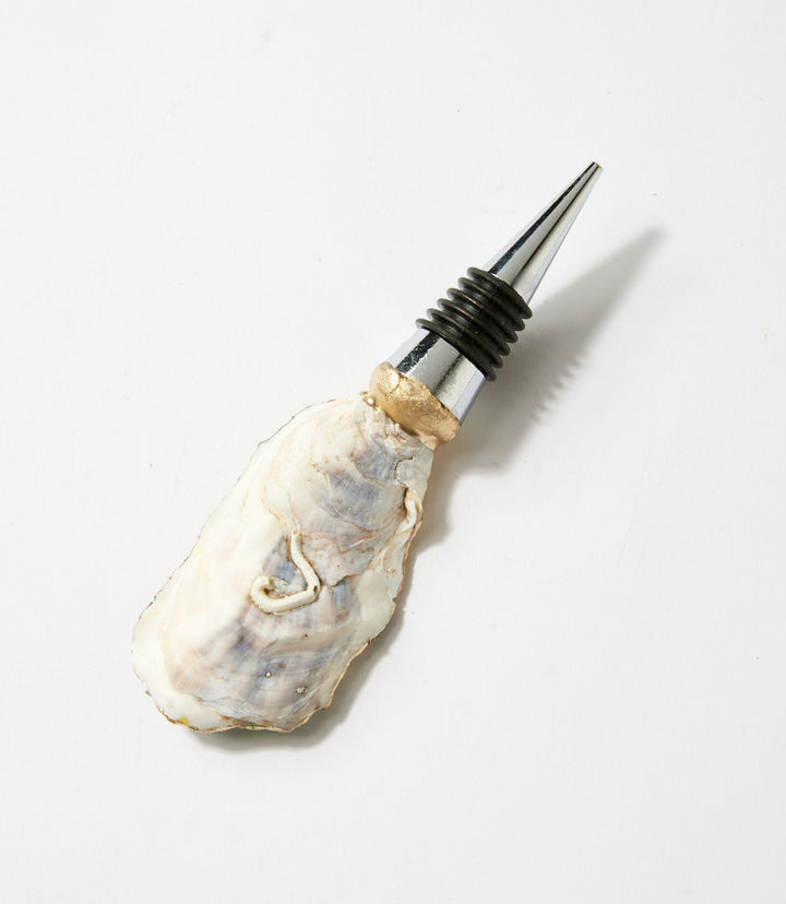 Lemon Tile Oyster Shell Wine Stopper
