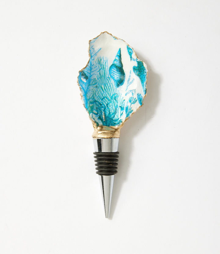 Ocean Breeze Oyster Shell Wine Stopper