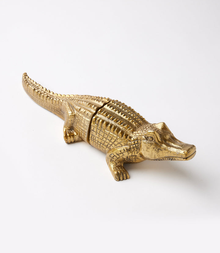 Brass Crocodile Book Stands