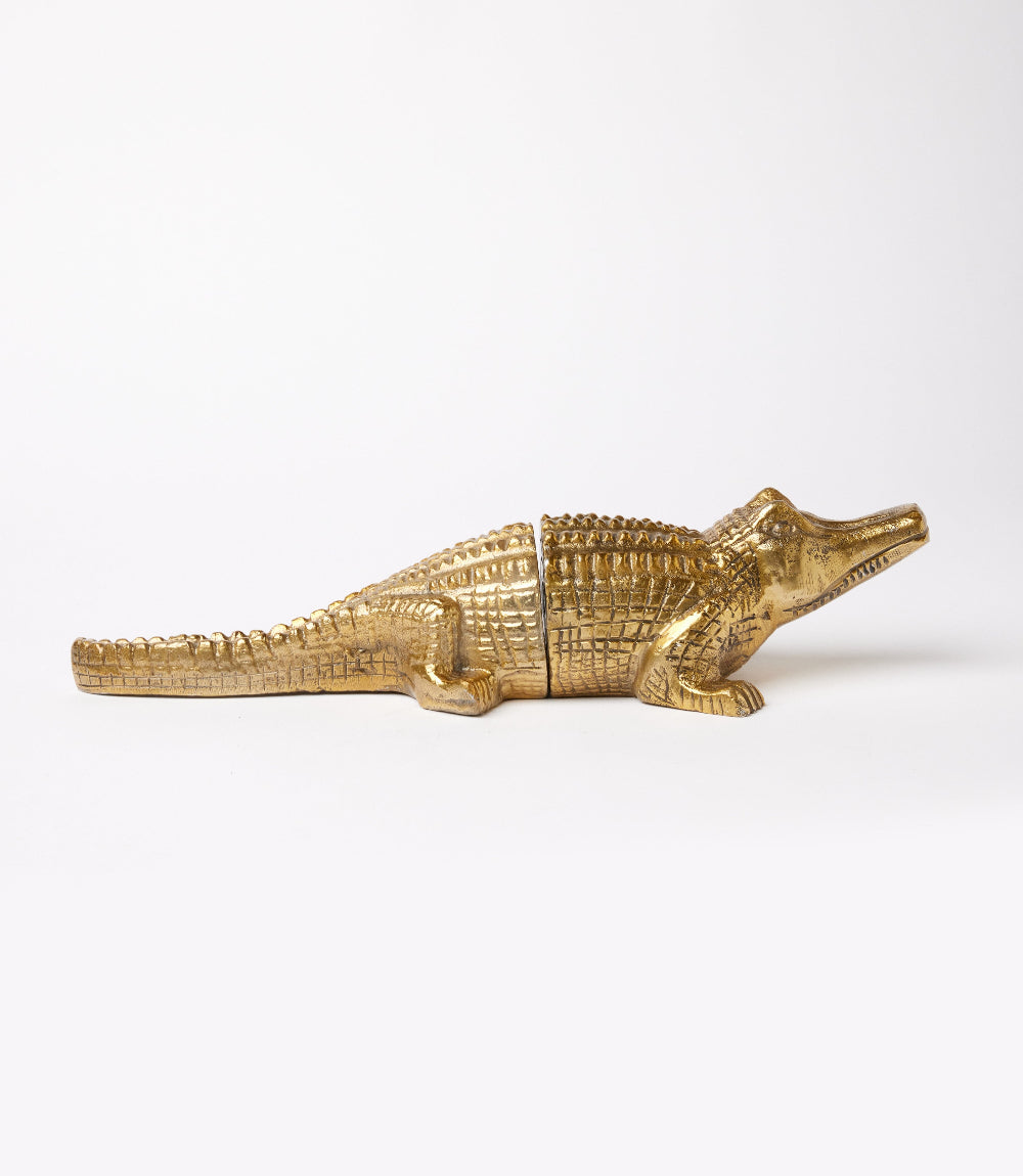 Brass Crocodile Book Stands