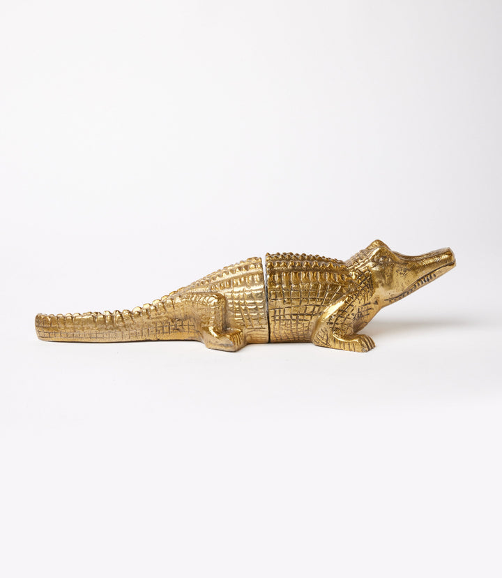 Brass Crocodile Book Stands