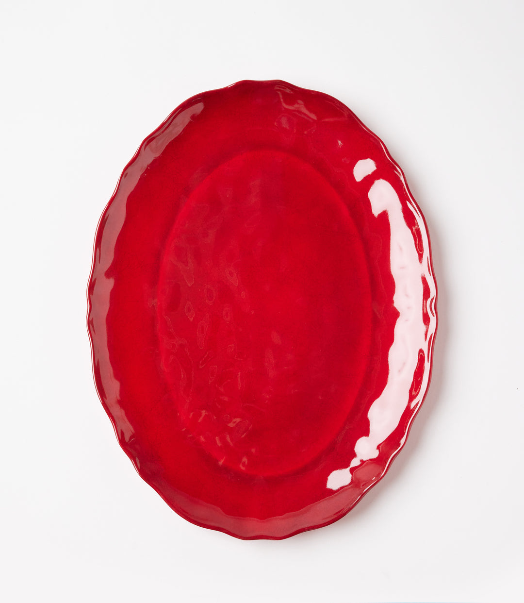 Melamine Rustic Red Platter